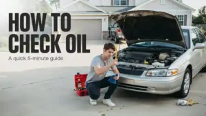 How to check oil