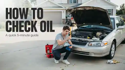 How to check oil
