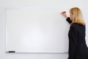 How to clean a whiteboard using a microfiber